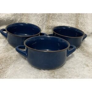 Member's Mark Blue Double Handle Soup, Salad, Ice Cream & More Bowls - Set of 3
